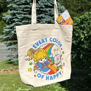 Rainbow Brite Canvas Tote Bag NWT